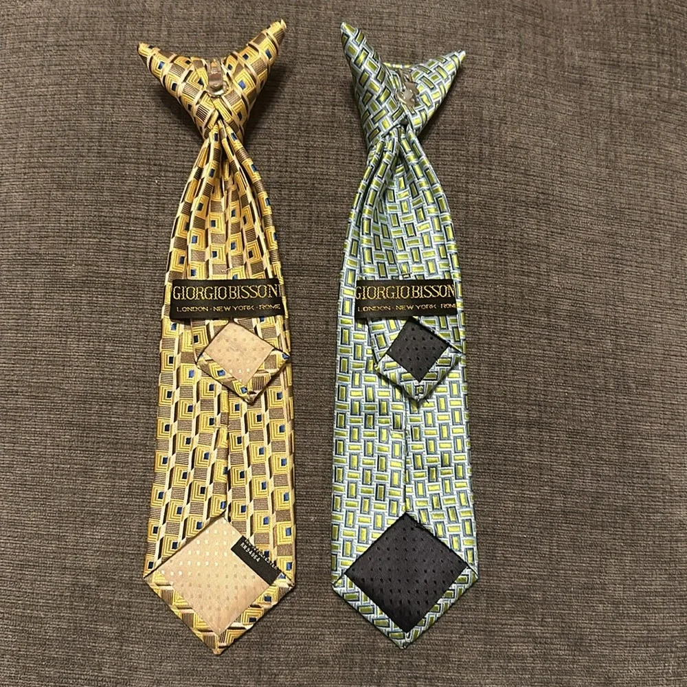 Boys clip on tie.  Excellent condition.  Both are 10.5 inches long.